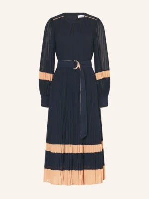 Reiss Sukienka Tori Z Plisami blau