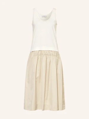 Reiss Sukienka Wren Z Mieszanki Materiałów beige