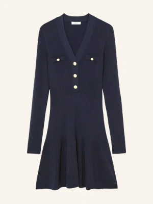 Reiss Sukienka Z Dzianiny Lavelle blau
