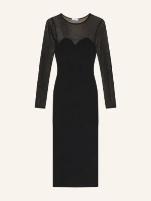 Reiss Sukienka Z Dzianiny Lila Z Mieszanki Materiałów schwarz