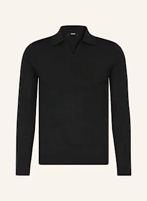 Reiss Sweter Milburn Z Wełny Merino schwarz