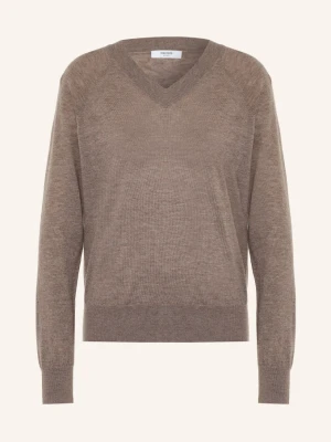 Reiss Sweter Paris Z Wełny Merynosowej braun BRĄZOWY