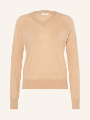 Reiss Sweter Paris Z Wełny Merynosowej braun JASNOBRĄZOWY
