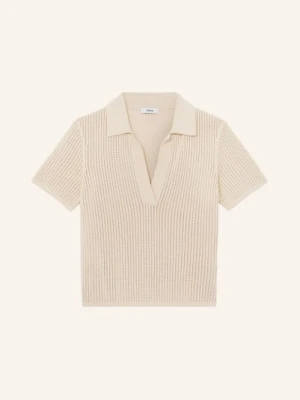 Reiss Sweter Polo beige