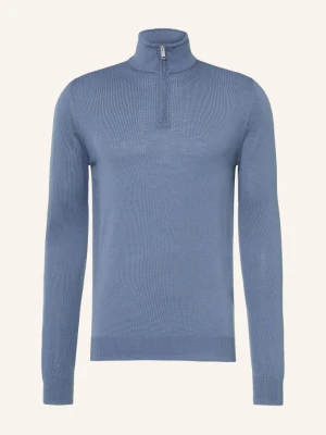 Reiss Sweter Typu Troyer Blackhall blau NIEBIESKI