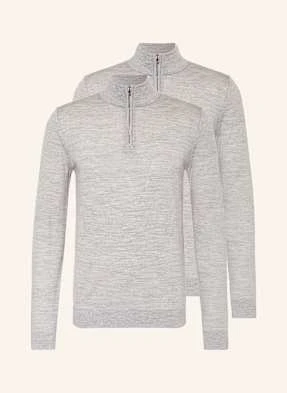 Reiss Sweter Typu Troyer Blackhall, Dwupak schwarz