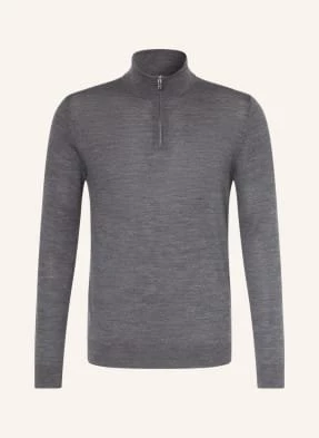 Reiss Sweter Typu Troyer Blackhall grau