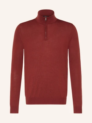 Reiss Sweter Typu Troyer Blackhall rot CIEMNOCZERWONY