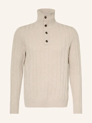 Reiss Sweter Typu Troyer Littleton beige