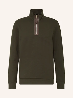 Reiss Sweter Typu Troyer Z Dżerseju Hale gruen