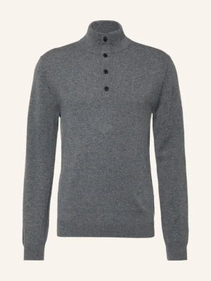 Reiss Sweter Z Kaszmiru Typu Troyer Prince grau SZARY