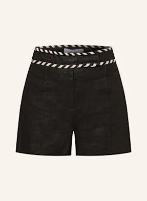 Reiss Szorty Z Lnu Fawn schwarz