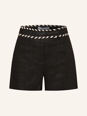 Reiss Szorty Z Lnu Fawn schwarz