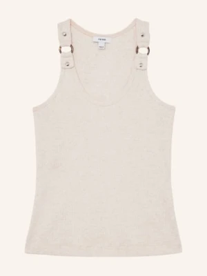 Reiss Top Bella Z Nitami beige