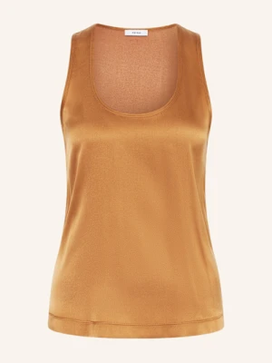 Reiss Top Ruby Z Mieszanki Materiałów braun