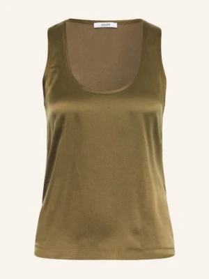 Reiss Top Ruby Z Mieszanki Materiałów gruen