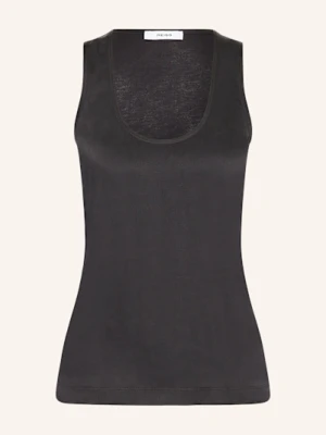 Reiss Top Ruby Z Mieszanki Materiałów schwarz