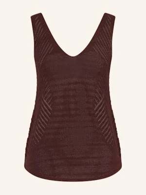 Reiss Top Z Dzianiny Helena braun