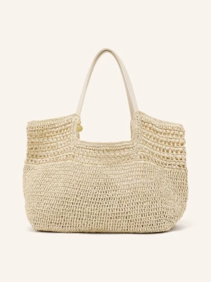 Reiss Torba Na Zakupy Evelyn beige JASNOBRĄZOWY