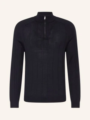 Reiss Troyer Findlay Z Wełny Merynosowej blau