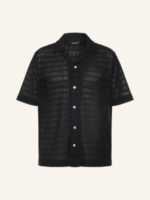 Reiss Wzorzysta Koszula Sid Comfort Fit Z Dżerseju schwarz CZARNY