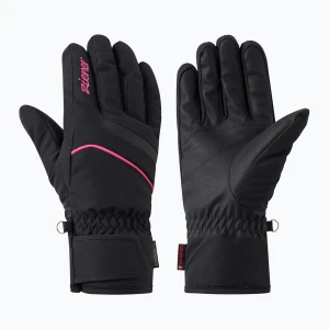 Rękawice narciarskie damskie Ziener Khania-Z PR Glove black / pink lily