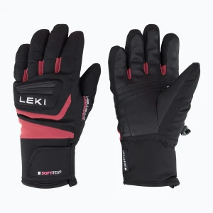 Rękawice narciarskie dziecięce LEKI Griffin 3D Junior black / rose