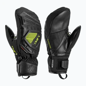 Rękawice narciarskie dziecięce LEKI WCR C-Tech 3D Junior Mitt black/ice lemon