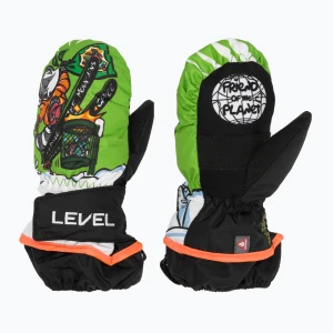 Rękawice narciarskie dziecięce Level Animal lime Zielony