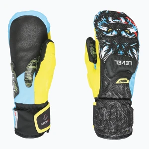 Rękawice narciarskie dziecięce Level Sq Jr Cf Mitt yellow / blue Czarny