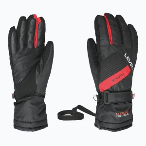 Rękawice narciarskie dziecięce Level Warmster Jr Gore-Tex red Czarny