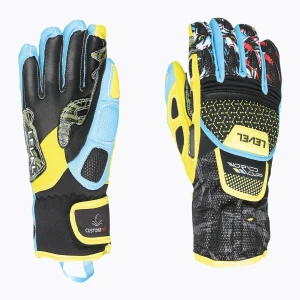 Rękawice narciarskie dziecięce Level Worldcup Jr Cf yellow / blue