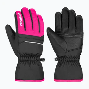 Rękawice narciarskie dziecięce Reusch Alan Junior black / pink glo