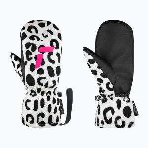 Rękawice narciarskie dziecięce Reusch Carter R-Tex XT Junior Mitten white/grey leopard