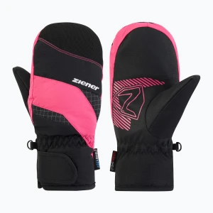 Rękawice narciarskie dziecięce ZIENER Luuki-Z Aquashield black / pop pink