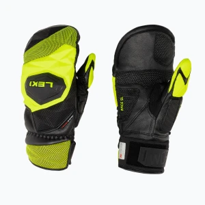 Rękawice narciarskie męskie LEKI WCR Venom SL 3D Mitt black ice / lemon