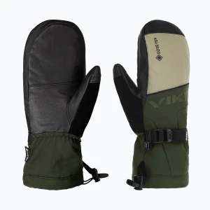 Rękawice narciarskie męskie Viking Hudson Gore-Tex Mitten olive / beige Zielony