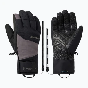 Rękawice narciarskie męskie Ziener Gastius-Z Aquashield AW Glove magnet Czarny