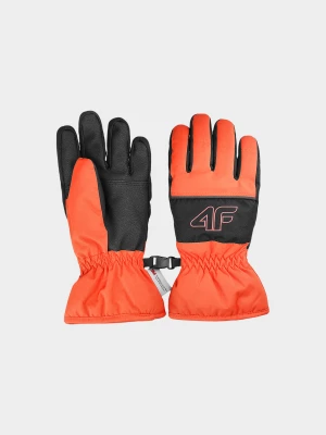 Rękawice narciarskie Thinsulate chłopięce - pomarańczowe 4F