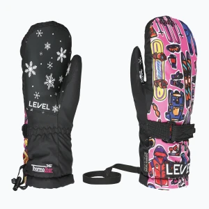 Rękawice snowboardowe dziecięce Level Junior Mitt hot pink