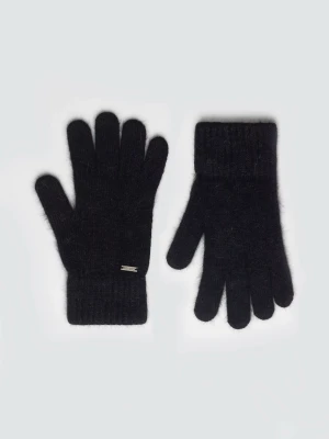Rękawiczki damskie dzianinowe czarne Heryniasa 906 BIG STAR