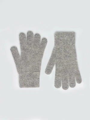 Rękawiczki damskie dzianinowe szare Heryniasa 902 BIG STAR