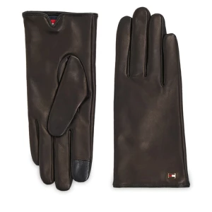 Rękawiczki Damskie Tommy Hilfiger Essential Flag Leather Gloves AW0AW15360 Black BDS