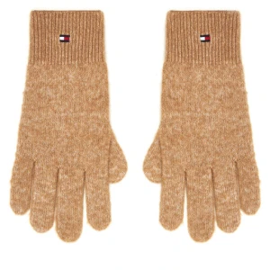 Rękawiczki Damskie Tommy Hilfiger Flag Fluffy AW0AW17797 Beżowy
