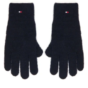 Rękawiczki Damskie Tommy Hilfiger Flag Fluffy AW0AW17797 Granatowy