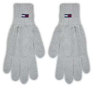 Rękawiczki Damskie Tommy Jeans Tjw Flag Gloves AW0AW15480 Szary