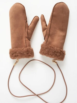 Rękawiczki damskie wełniane Sand MAX MARA ACCESSORI