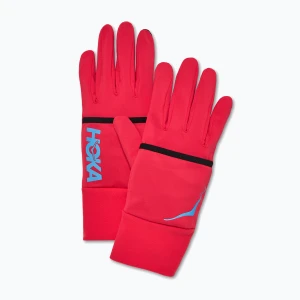 Rękawiczki do biegania HOKA Coldsnap Fleece Gloves cerise Różowy