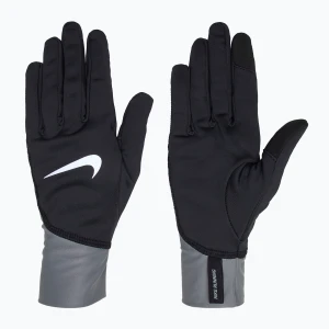 Rękawiczki do biegania męskie Nike Pacer Midweight RG black/smoke grey/silver