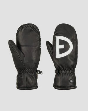 Rękawiczki Dwupalczaste Skórzane Damskie Goldbergh Bello Czarne łapawice